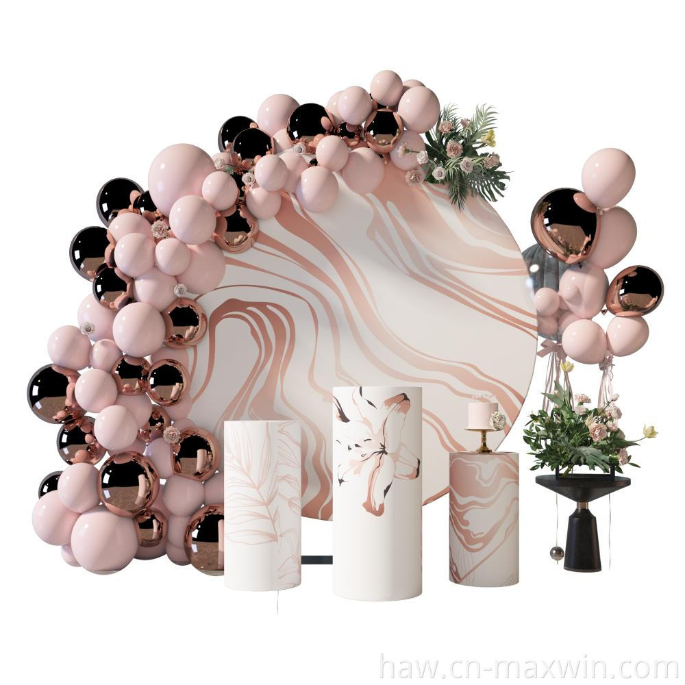 Nā kiʻi kiʻi hope Round Background Frames